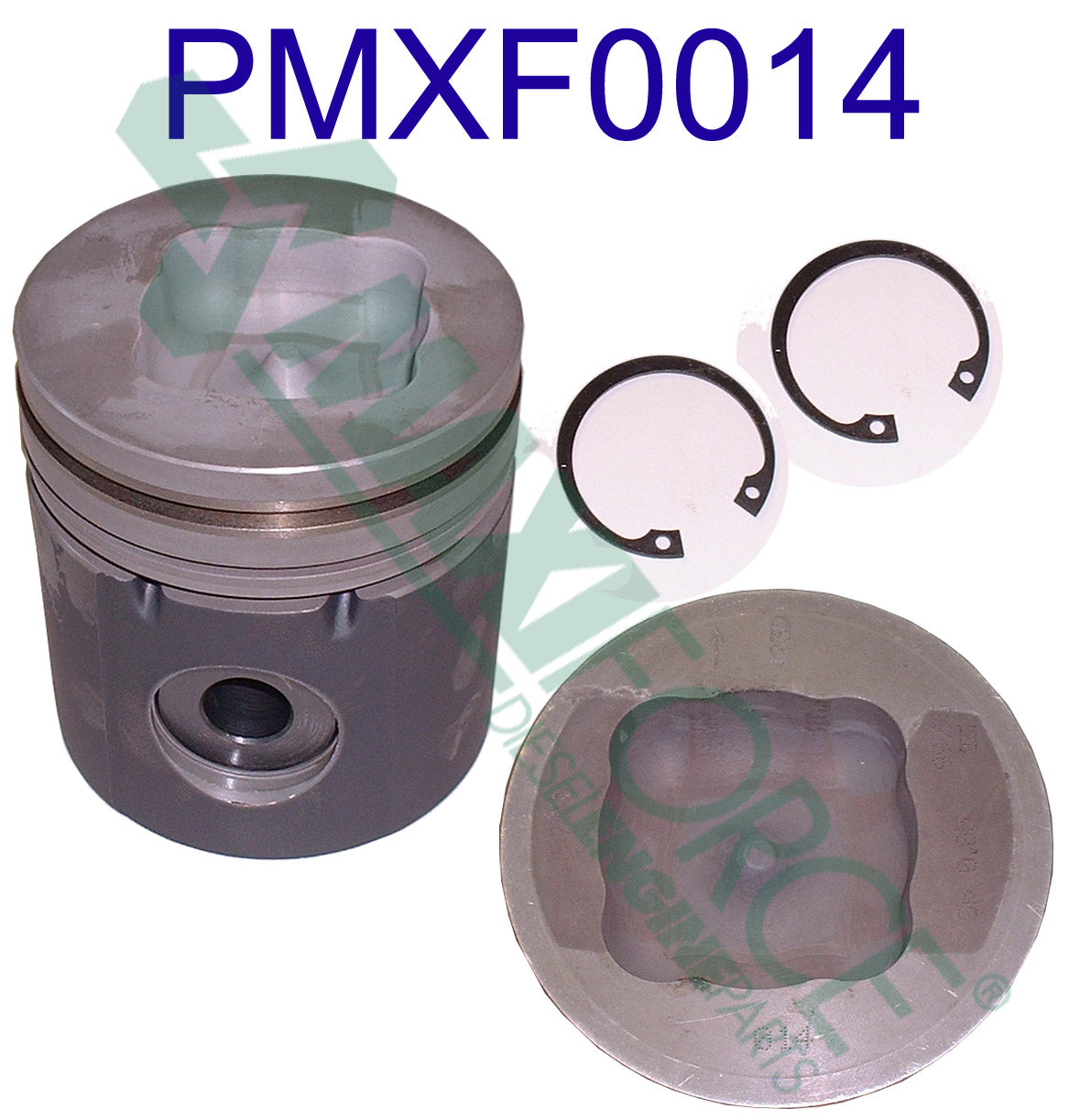 PMXF0014 PERKINS 1006-6T PISTON, WITH PIN AND CLIPS