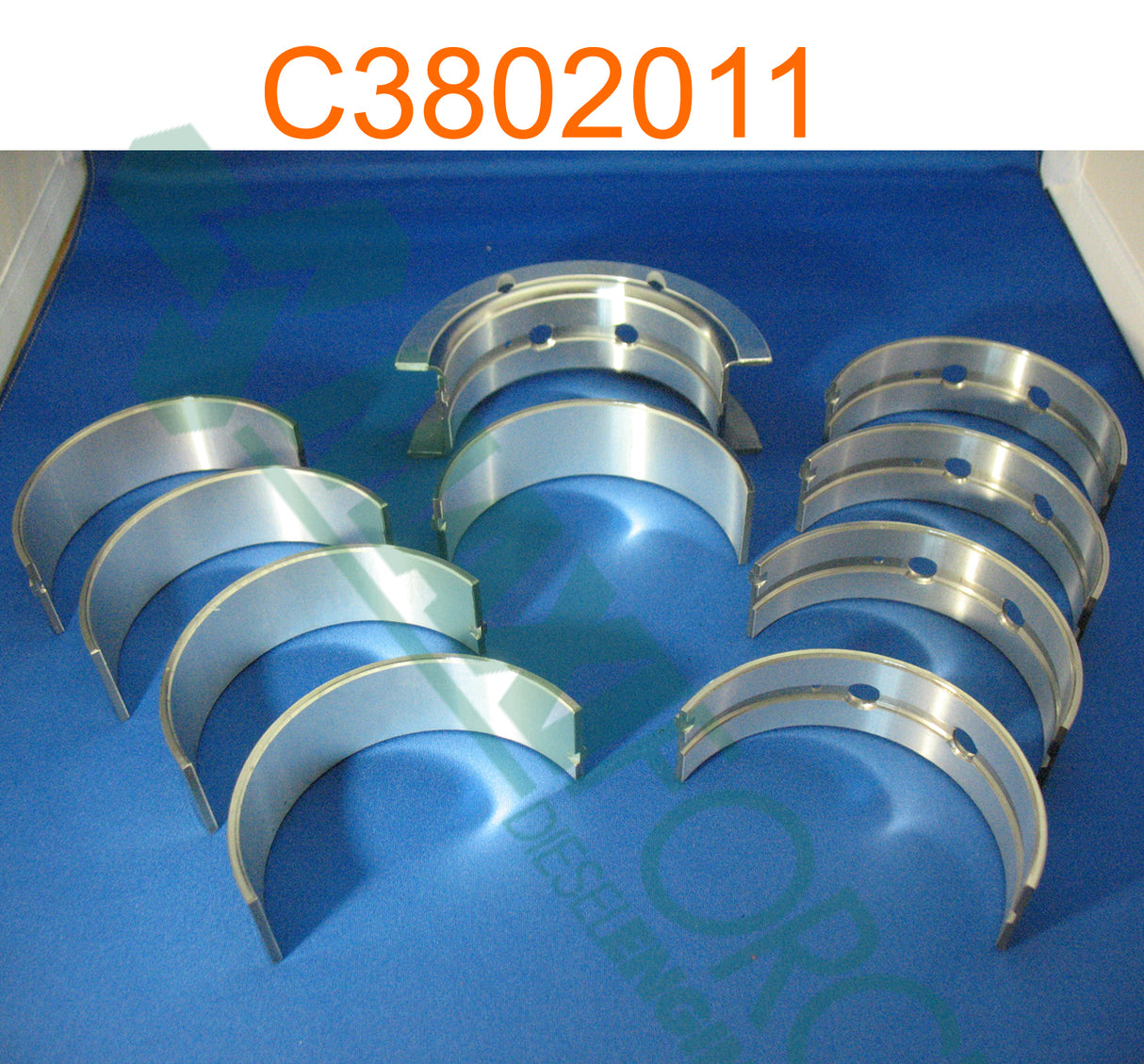 C3802011Cummins 4B 3.9 MAIN BEARING SET, .25MM