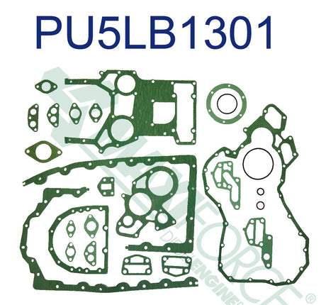 PU5LB1301 PERKINS 1006 LOWER GASKET SET - Default Title (pu5lb1301)